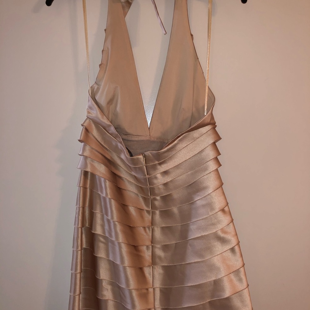 BCBG Max Azria champagne cocktail dress
